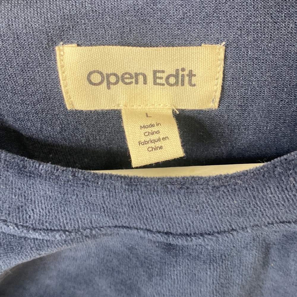 Open Edit Raglon sweatershirt Size large - Picture 4 of 7